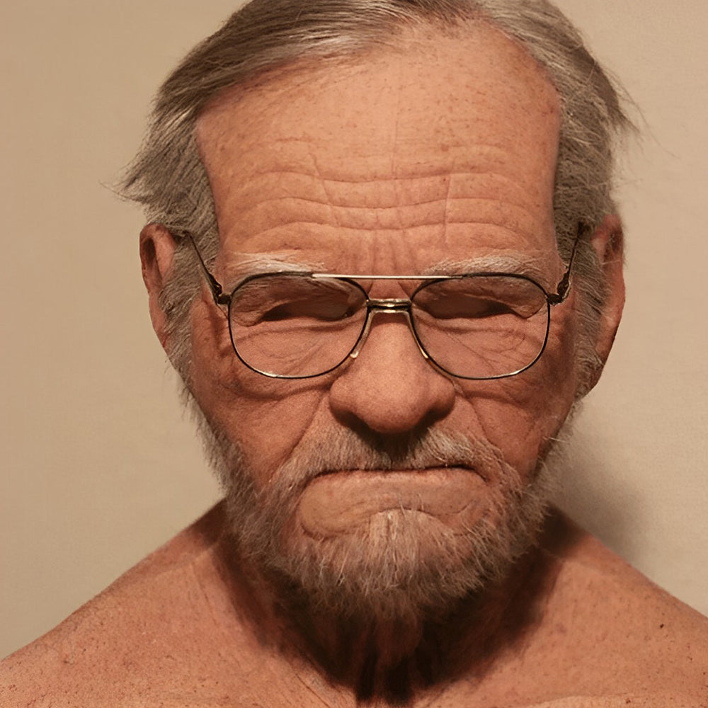 Men's Elderly Character Mask – Full Face Halloween Party