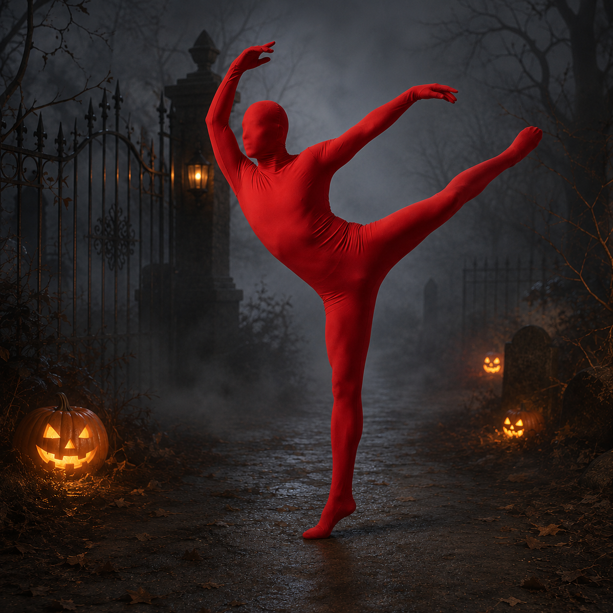 Men's Invisibility Full Body Costume – Head Cover Long Sleeve Halloween Party