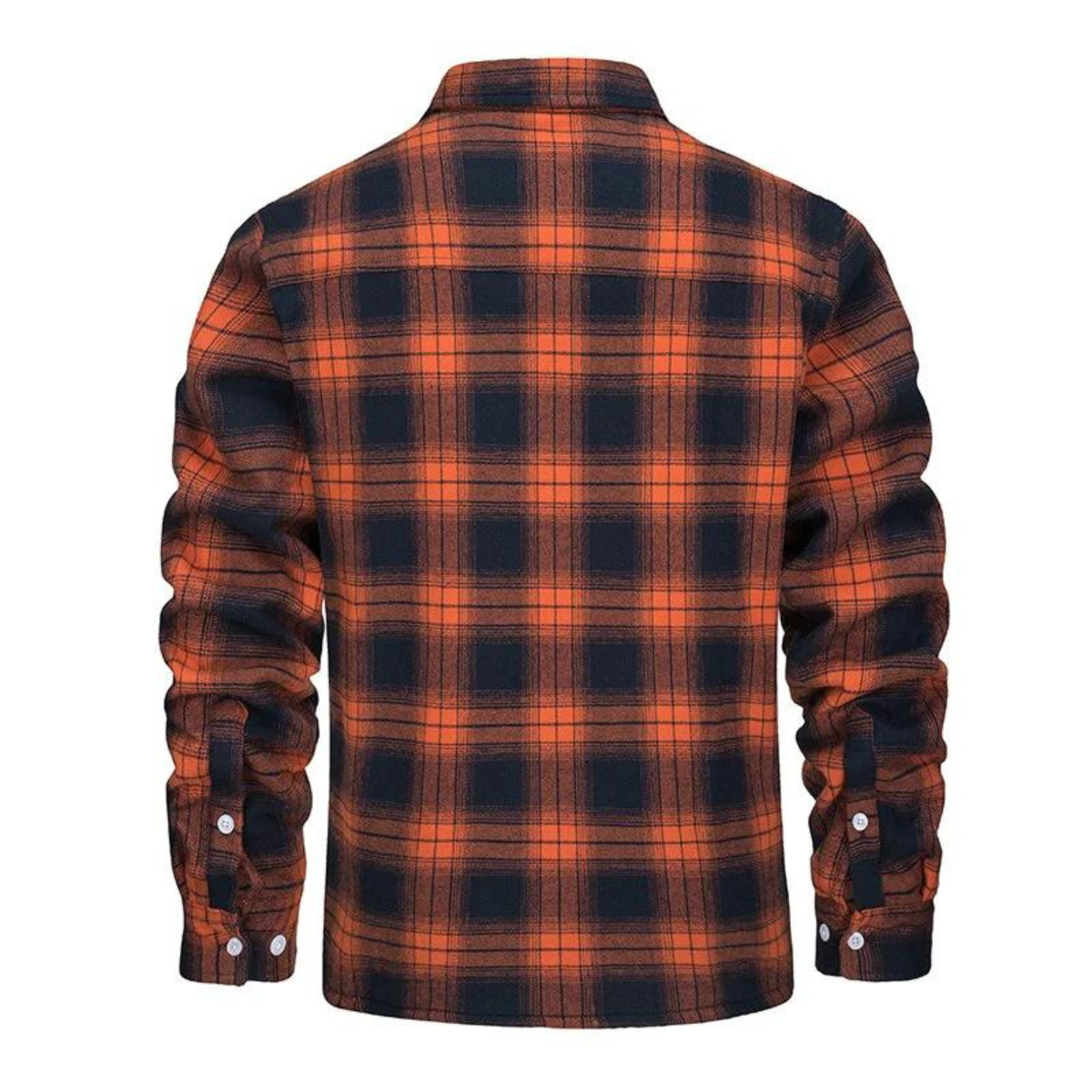 Men's Sherpa-Lined Flannel Shirt Jacket – Button Front Plaid Mountain Trips