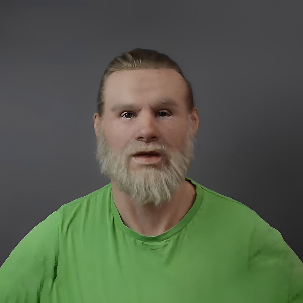 Men's Elderly Character Mask – Full Face Halloween Party
