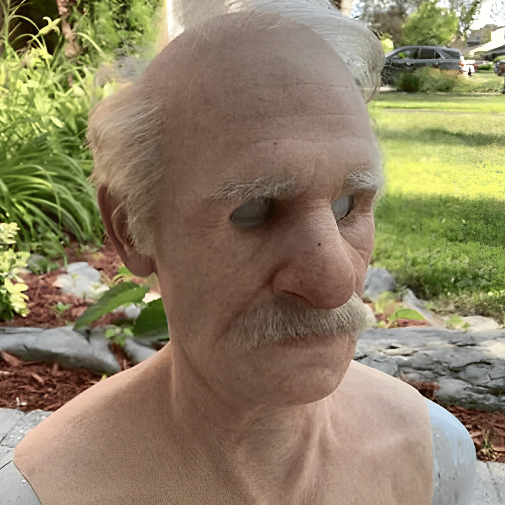 Men's Elderly Character Mask – Full Face Halloween Party