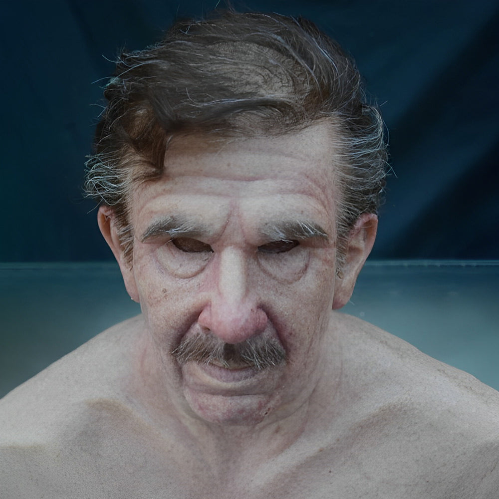 Men's Elderly Character Mask – Full Face Halloween Party