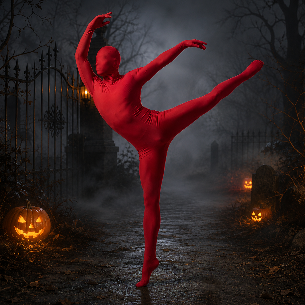 Men's Invisibility Full Body Costume – Head Cover Long Sleeve Halloween Party
