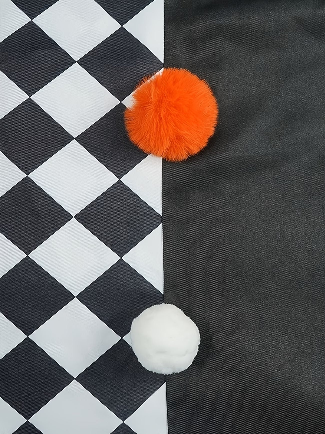 Women's Clown Checkerboard Costume – Ruffle Collar Gloves Halloween Party